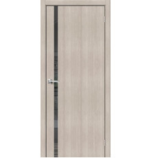 Межкомнатная дверь с экошпоном Браво-1.55 Cappuccino Melinga/Mirox Grey