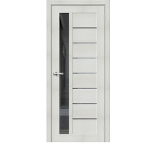 Межкомнатная дверь с экошпоном Браво-27 Bianco Veralinga/Mirox Grey