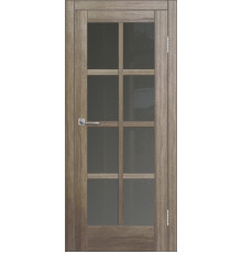 Межкомнатная дверь ДП DIM I-14 Taupe Wood Сатинато Графит