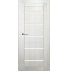 Межкомнатная дверь ДП DIM I-1 Blond Wood Сатинато Белый