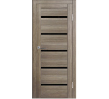 Межкомнатная дверь ДП DIM I-1 Taupe Wood Lacobel Black