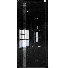 Межкомнатная дверь Платина Pt7 AL Black Edition Crystall Black/Зеркало