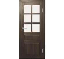 Межкомнатная дверь ДП DIM I-12 Choco Wood Сатинато Белый
