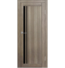 Межкомнатная дверь ДП DIM I-19.1 Taupe Wood Lacobel Black