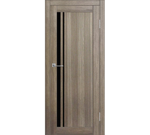 Межкомнатная дверь ДП DIM I-19.1 Taupe Wood Lacobel Black
