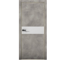 Межкомнатная дверь Плутоний Pu5 AL Gold Edition Бетон Loft/Манхэттен Межкомнатная дверь Плутоний Pu5 AL Gold Edition Бетон Loft/Манхэттен