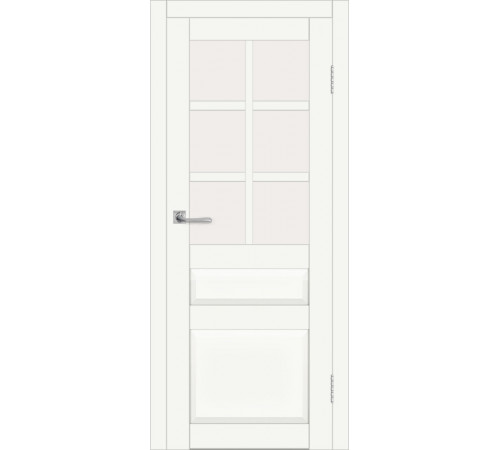 Межкомнатная дверь ДП DIM I-12 Crystal Matt Сатинато Белый