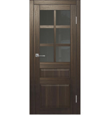 Межкомнатная дверь ДП DIM I-12 Choco Wood Сатинато Графит