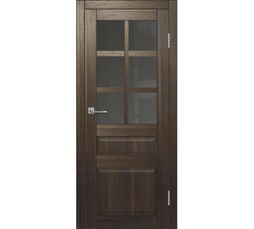 Межкомнатная дверь ДП DIM I-12 Choco Wood Сатинато Графит