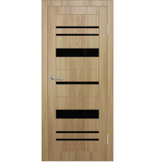 Межкомнатная дверь ДП DIM I-16 Sandy Wood Lacobel Black