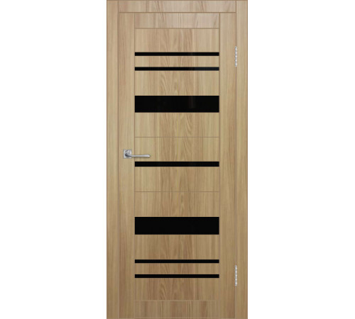 Межкомнатная дверь ДП DIM I-16 Sandy Wood Lacobel Black