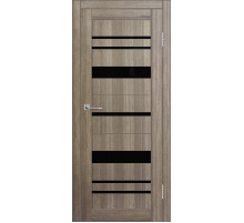 Межкомнатная дверь ДП DIM I-16 Taupe Wood Lacobel Black
