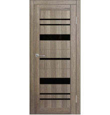 Межкомнатная дверь ДП DIM I-16 Taupe Wood Lacobel Black