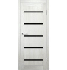 Межкомнатная дверь ДП DIM I-1 Blond Wood Lacobel Black