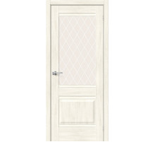 Межкомнатная дверь с экошпоном Прима-3 Nordic Oak/White Сrystal