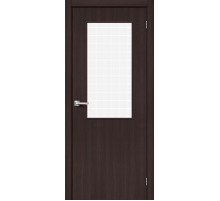 Межкомнатная дверь с экошпоном Браво-7 Wenge Melinga/Wired Glass 12,5