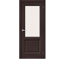 Межкомнатная дверь с экошпоном Неоклассик-33 Wenge Melinga/White Сrystal