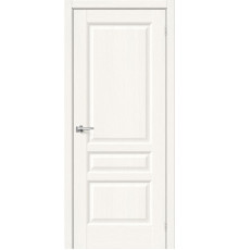 Межкомнатная дверь с экошпоном Неоклассик-34 White Wood