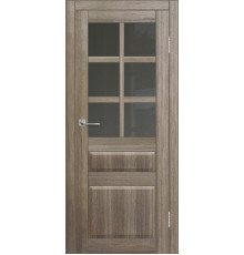 Межкомнатная дверь ДП DIM I-12 Taupe Wood Сатинато Графит
