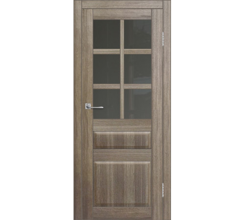 Межкомнатная дверь ДП DIM I-12 Taupe Wood Сатинато Графит