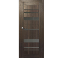 Межкомнатная дверь ДП DIM I-16 Choco Wood Сатинато Графит
