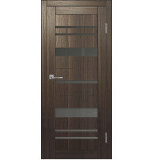 Межкомнатная дверь ДП DIM I-16 Choco Wood Сатинато Графит