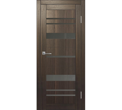Межкомнатная дверь ДП DIM I-16 Choco Wood Сатинато Графит
