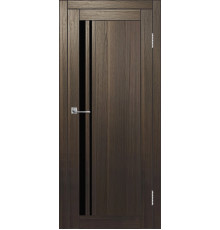 Межкомнатная дверь ДП DIM I-19.1 Choco Wood Lacobel Black