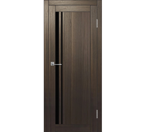 Межкомнатная дверь ДП DIM I-19.1 Choco Wood Lacobel Black