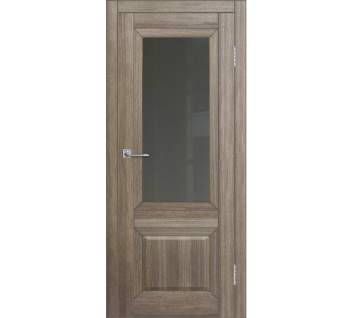 Межкомнатная дверь ДП DIM I-21 Taupe Wood Сатинато Графит