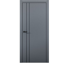 Межкомнатная дверь Палладий Pd4 AL Black Edition Антрацит