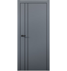 Межкомнатная дверь Палладий Pd4 AL Black Edition Антрацит