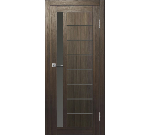 Межкомнатная дверь ДП DIM I-2 Choco Wood Сатинато Графит