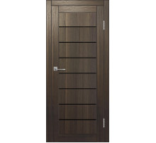 Межкомнатная дверь ДП DIM I-3 Choco Wood Lacobel Black