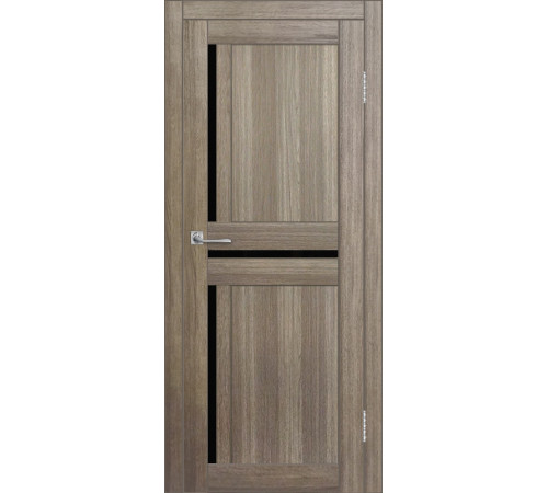 Межкомнатная дверь ДП DIM I-5.1 Taupe Wood Lacobel Black