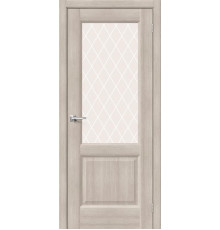Межкомнатная дверь с экошпоном Неоклассик-33 Cappuccino Melinga/White Сrystal