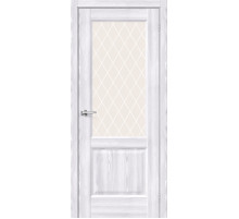 Межкомнатная дверь с экошпоном Неоклассик-33 Riviera Ice/White Сrystal
