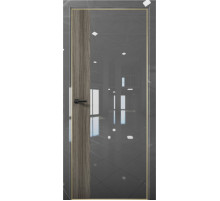 Межкомнатная дверь Платина Pt6 AL Gold Edition Crystall Gray/Дуб миндаль Межкомнатная дверь Платина Pt6 AL Gold Edition Crystall Gray/Дуб миндаль