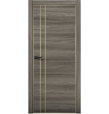Межкомнатная дверь Плутоний Pu4 AL Gold Edition Дуб миндаль