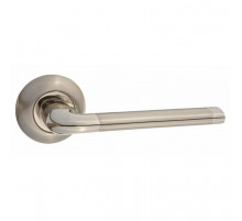 Дверная ручка B2B 503-08 на круглой розетке (SN/CP никель матовый/хром блестящий)