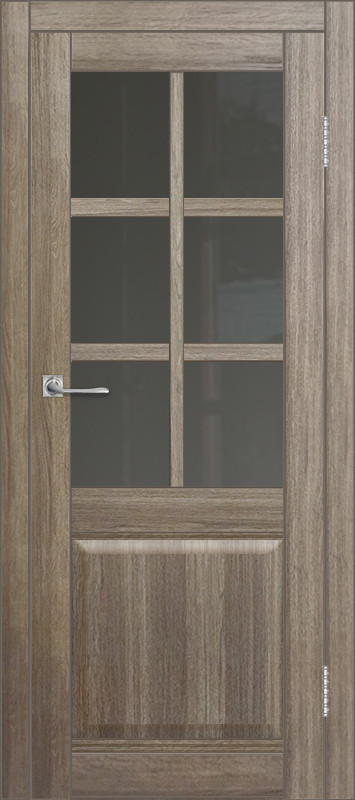 Межкомнатная дверь ДП DIM I-15 Taupe Wood Сатинато Графит
