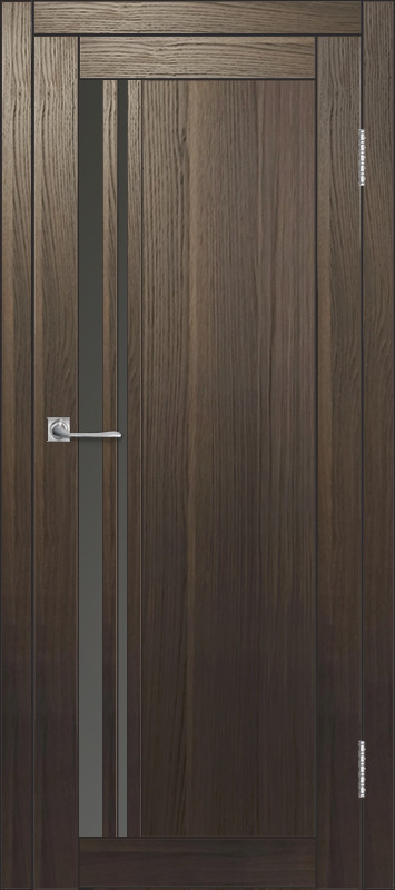 Межкомнатная дверь ДП DIM I-19.1 Choco Wood Сатинато Графит