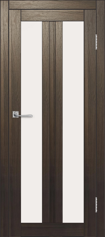 Межкомнатная дверь ДП DIM I-6 Choco Wood Сатинато Белый