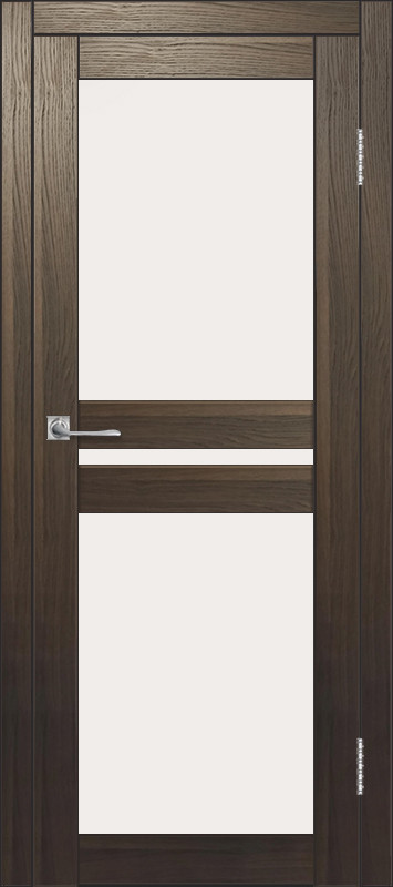 Межкомнатная дверь ДП DIM I-7 Choco Wood Сатинато Белый
