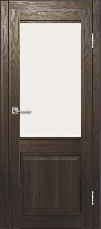 Межкомнатная дверь ДП DIM I-11.1 Choco Wood Сатинато Белый