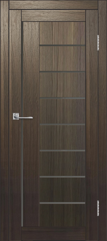 Межкомнатная дверь ДП DIM I-17 Choco Wood Сатинато Графит