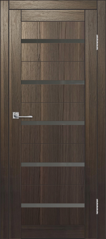 Межкомнатная дверь ДП DIM I-1 Choco Wood Сатинато Графит