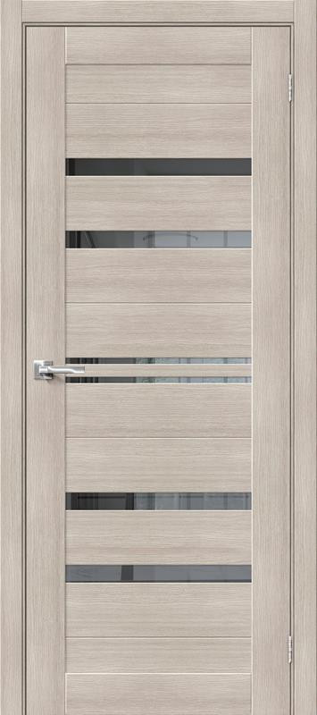 Межкомнатная дверь с экошпоном Браво-30 Cappuccino Melinga/Mirox Grey