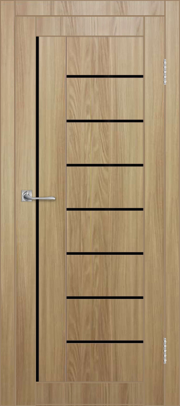 Межкомнатная дверь ДП DIM I-17 Sandy Wood Lacobel Black