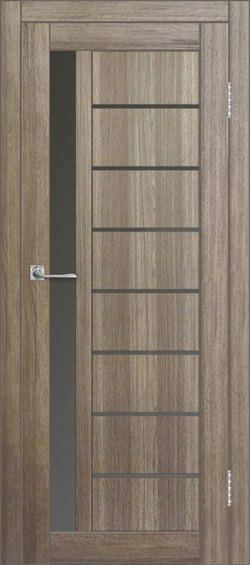 Межкомнатная дверь ДП DIM I-2 Taupe Wood Сатинато Графит